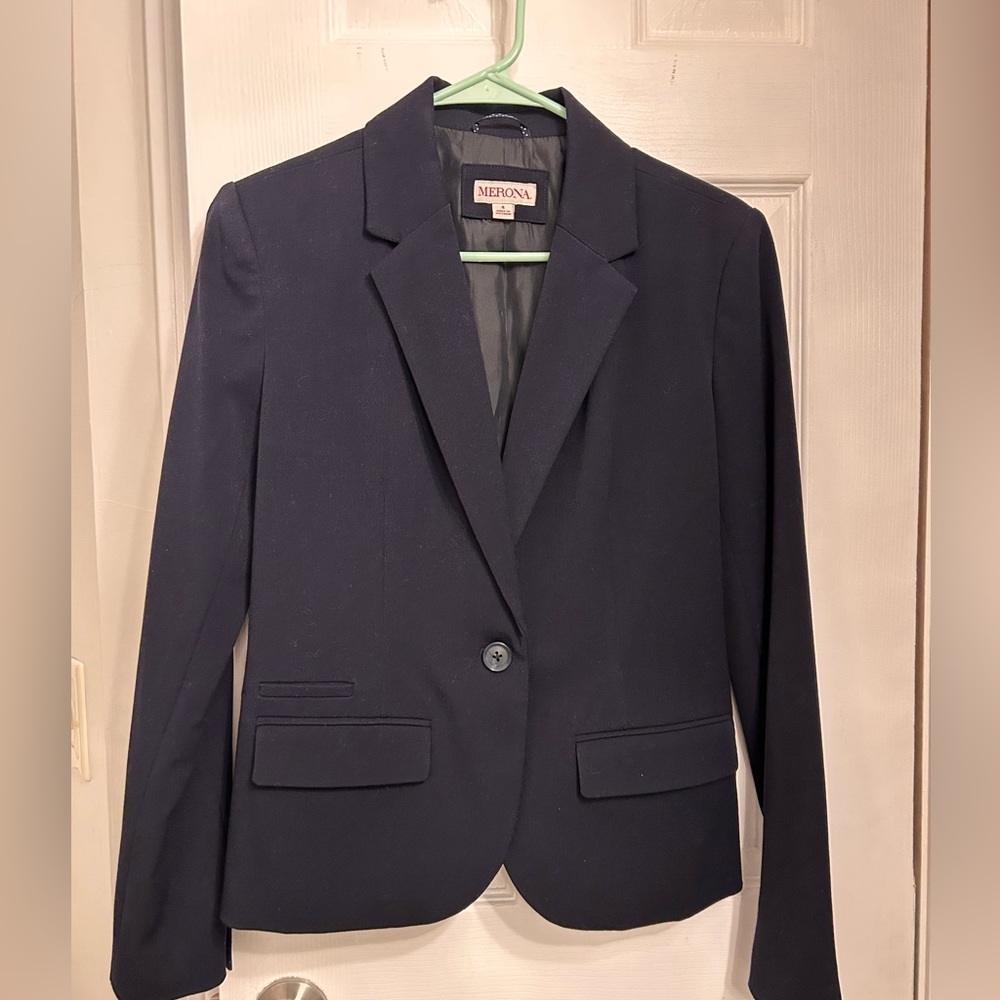 Navy pantsuit